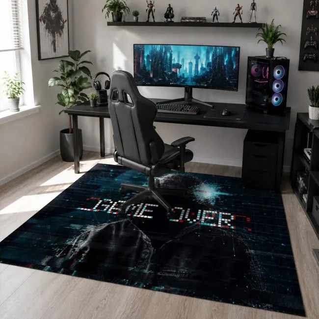 Protišmykový herný koberec Game Over