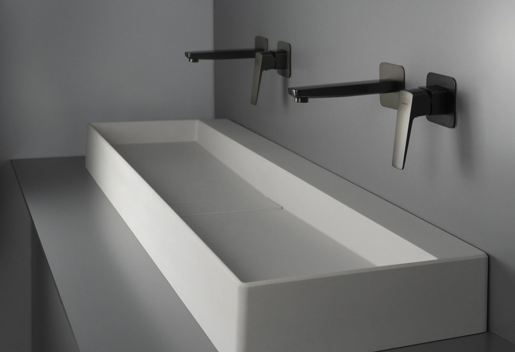 Deante Blur, granitové umývadlo na dosku 1000x400x120 mm, biela, DEA-CQB_AU1S