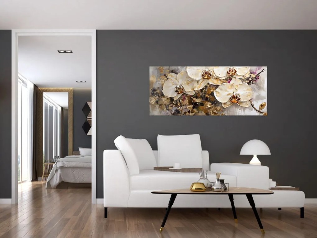 Obraz - Orchidey (120x50 cm)