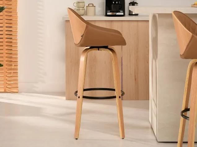 Moderná barová stolička EDDA béžová