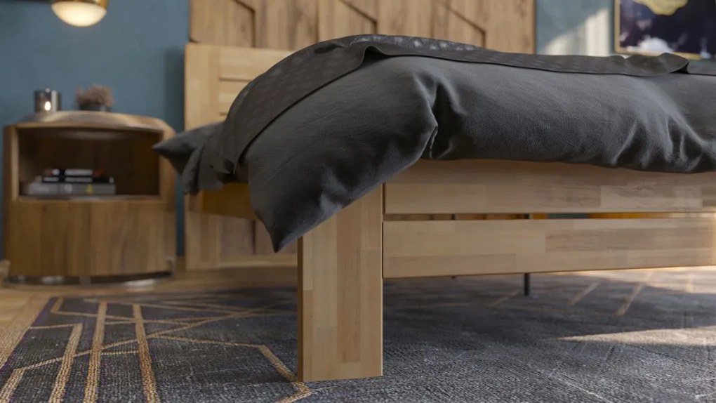 Posteľ Emilia 180x200 cm, prírodný buk