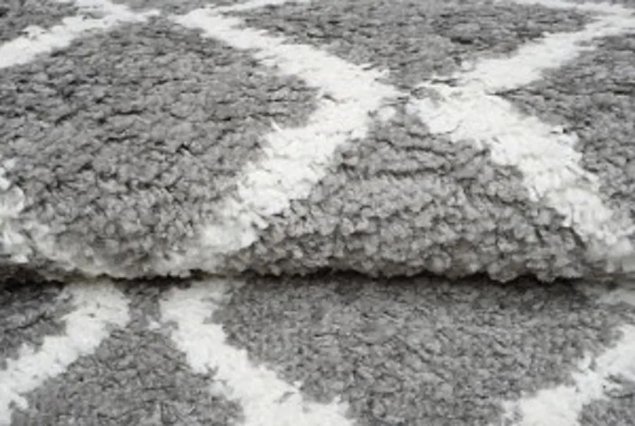 TA Koberec C090B TMAVO SIVÁ/KRÉMOVÁ BOHO Rozmer: 100x300 cm