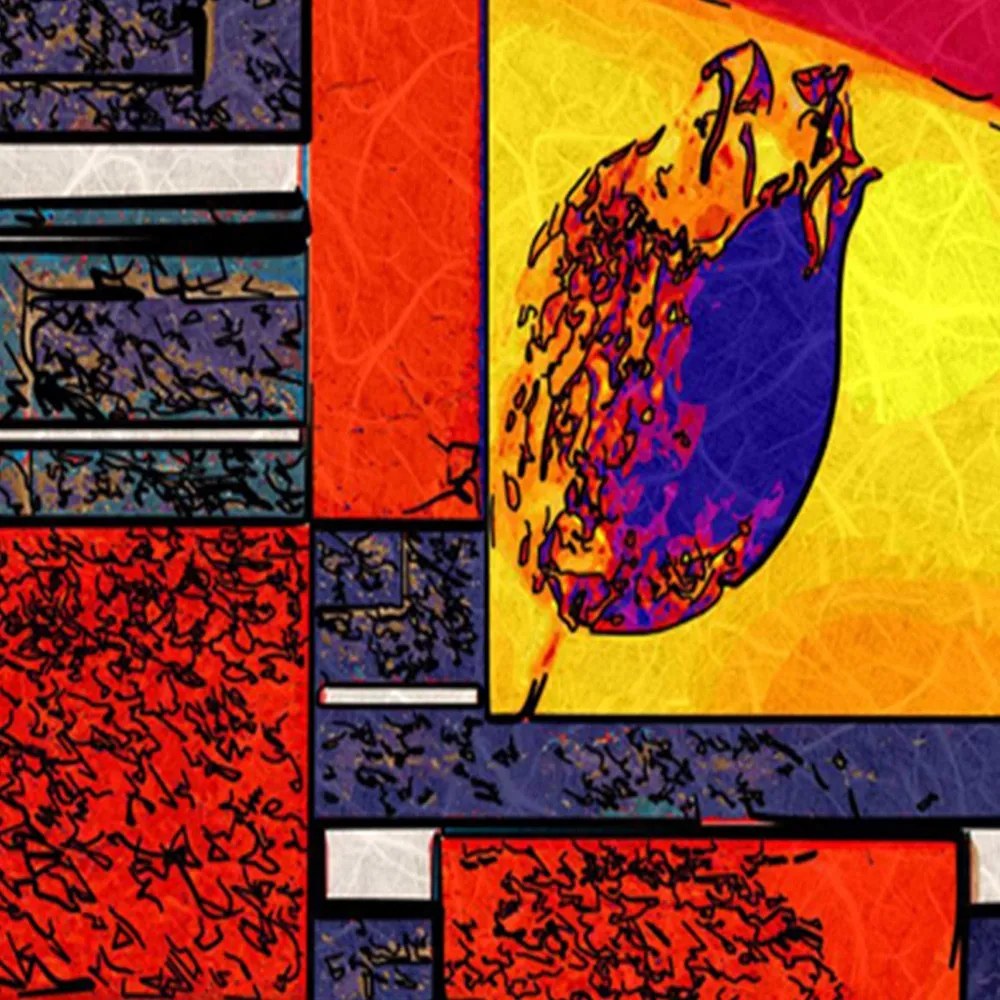 Gario Paraván Abstrakt a geometria Rozmery: 110 x 170 cm, Prevedenie: Klasický paraván