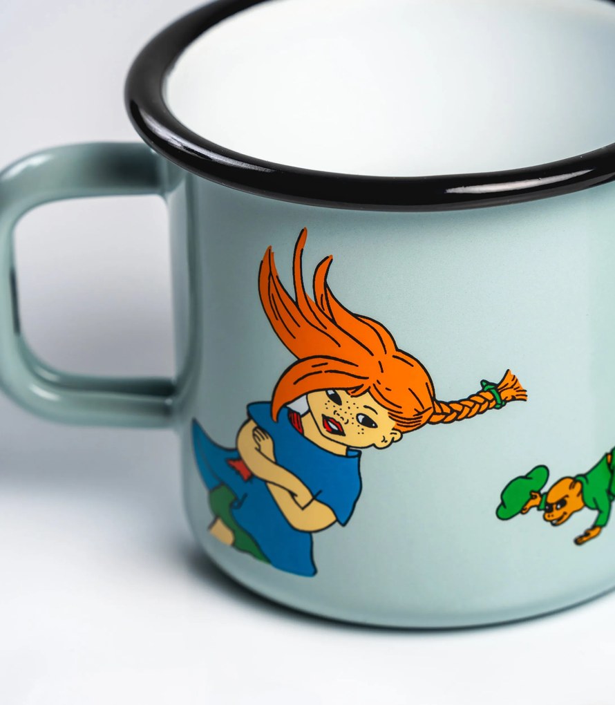 Hrnček Muurla Pippi Dlhá pančucha Pippi má narodeniny 370 ml