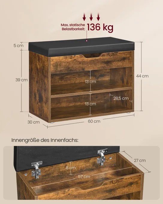 Botník so sedením LHS020K03