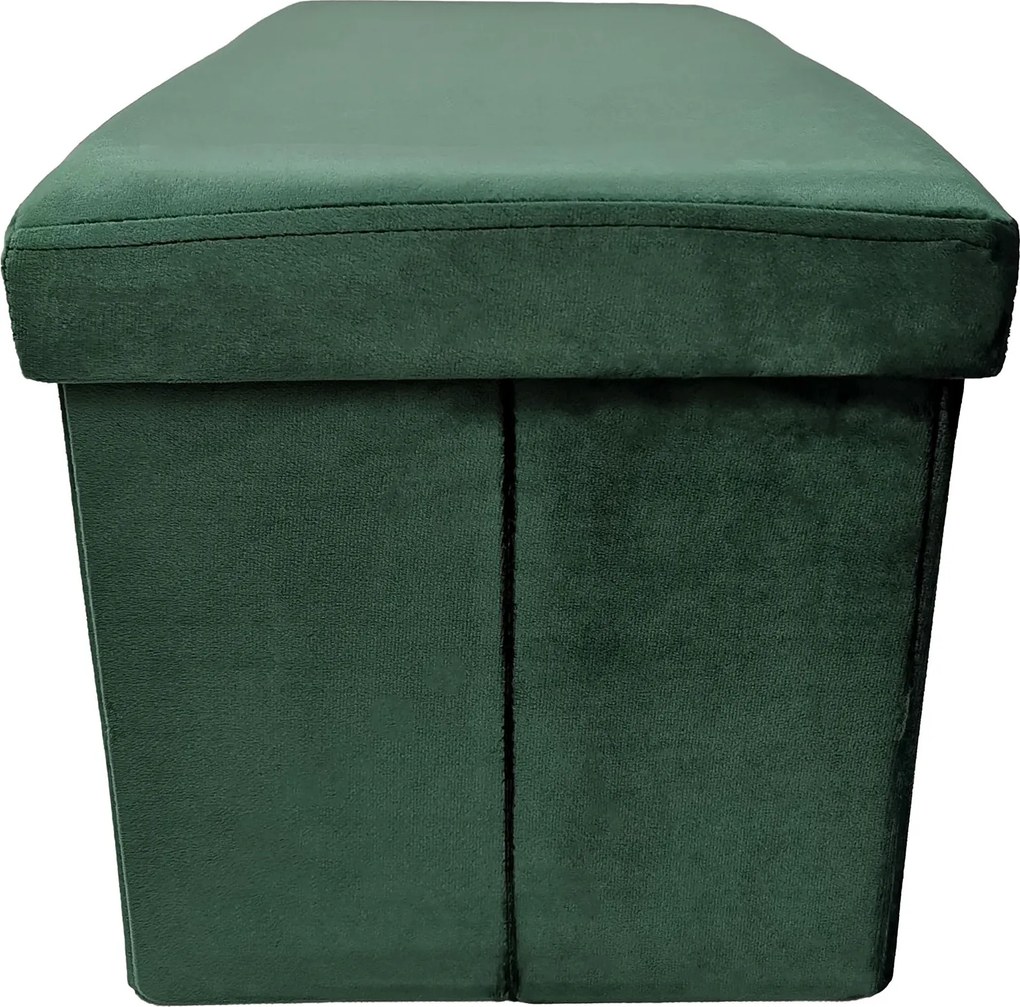 Skladací taburet PERFECT DUO 60x30 cm tmavozelený