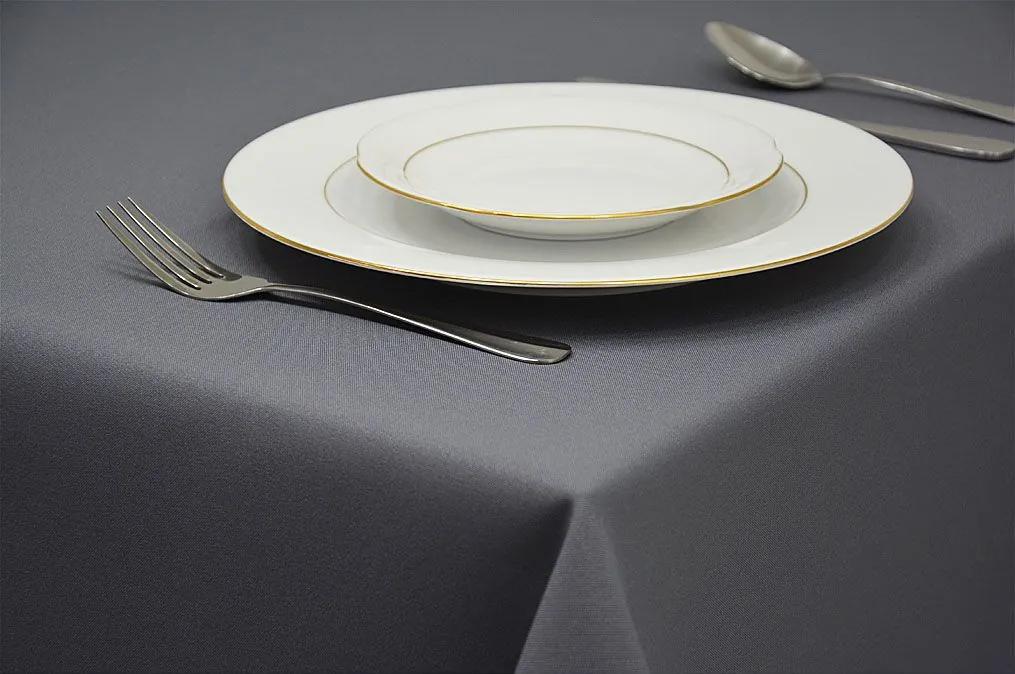 Dekorstudio Obrus na stôl - tmavo sivý Rozmer obrusu (šírka x dĺžka): 140x180cm