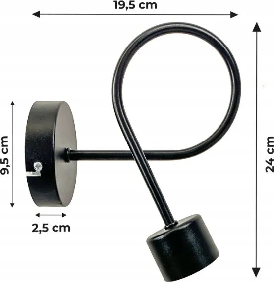 BERGE Nástenné LED svietidlo LOFT 1xE27 - TREE