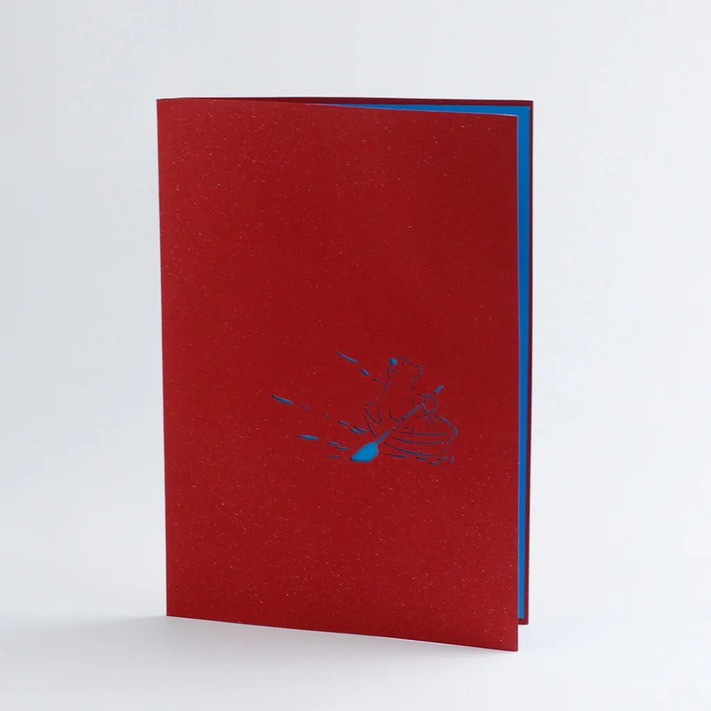 3D prianie Líška s medveďom na loďke