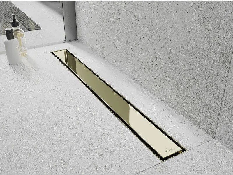 Mexen M13 (2v1) kryt na nerezový žľab 60 cm, zlatá, 1519060