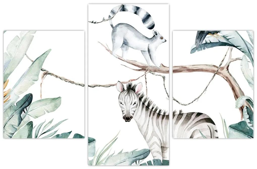 Obraz - Exotické zvieratká (90x60 cm)