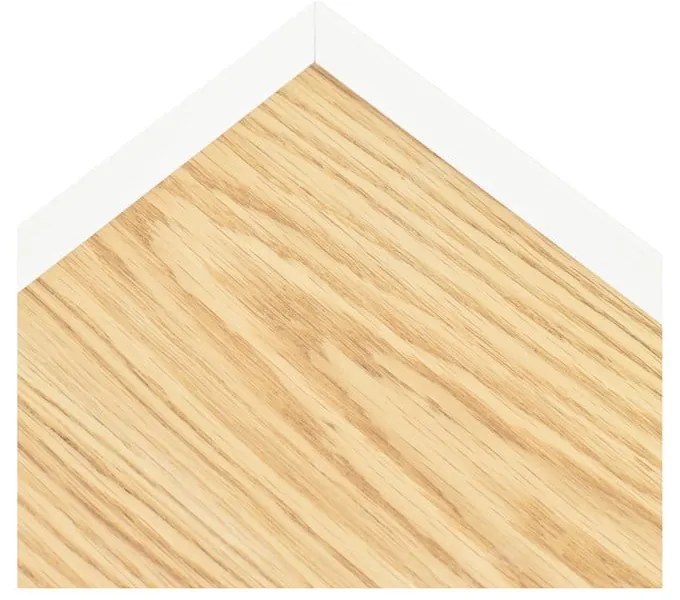 Biely/v prírodnej farbe TV stolík v dekore duba 180x45 cm Arista – Teulat