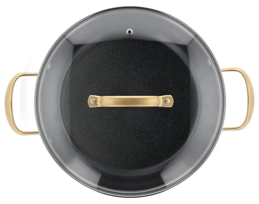 Hliníkový hrniec s nepriľnavým povrchom s pokrievkou na indukciu 2,6 l – Holm