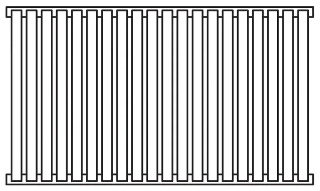 Terma Nemo 530x915 vodný radiátor Soft 9016 VL