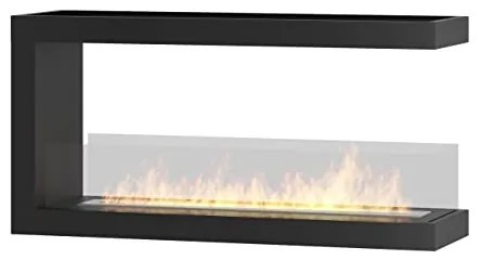 InFire - Rohový BIO krb 100x50 cm 3kW obojstranný