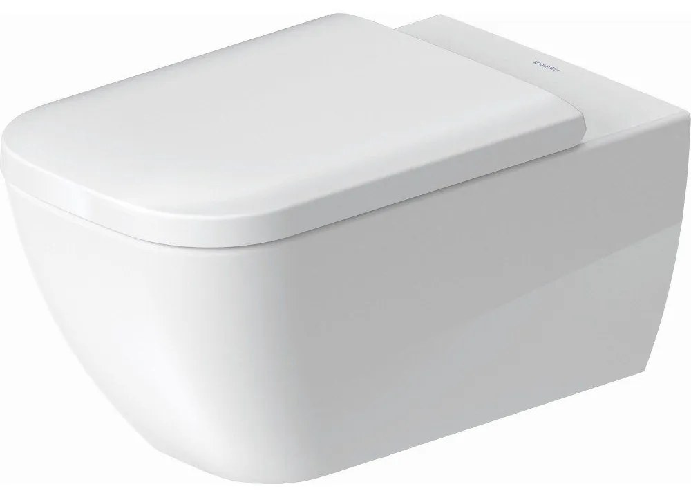 DURAVIT Happy D.2 predĺžené WC sedátko so sklápacou automatikou - Softclose, odnímateľné, tvrdé z Duroplastu, biela, 0064690099