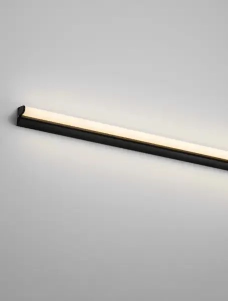 LED čierne nástenné svietidlo Endo 82