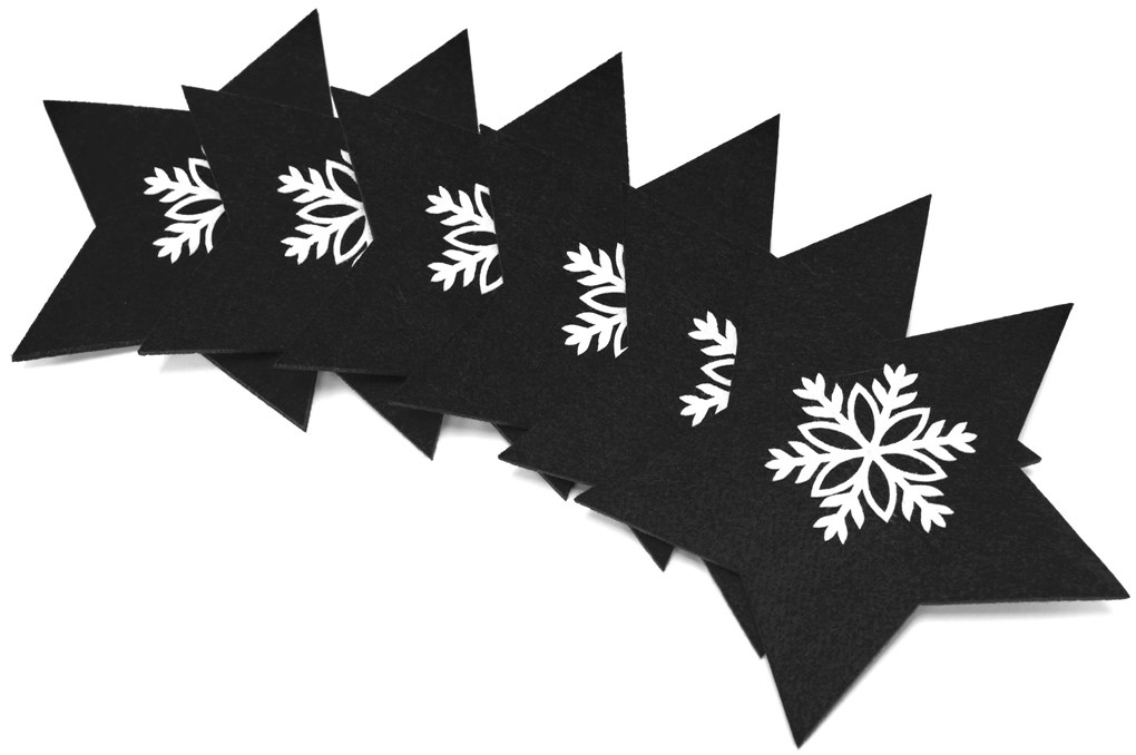 Tutumi Tutumi, vianočný obal na príbor 4ks 311378A, čierna, CHR-06514