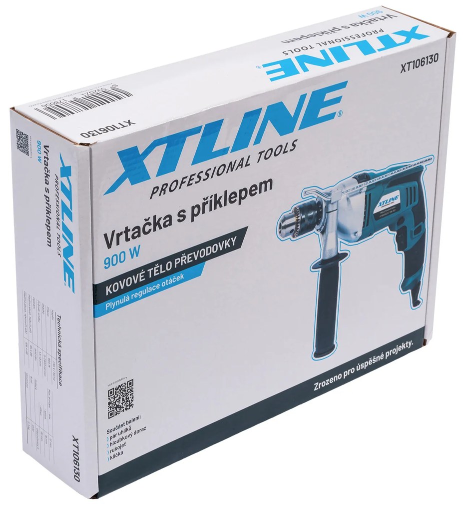XTline Vŕtačka s príklepom 900W