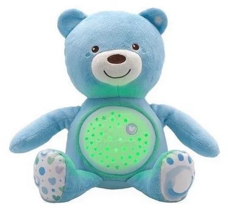 Chicco - Projektor s melódiou BABY BEAR 3xAAA modrá