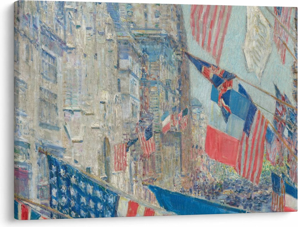 Obraz - Childe Hassam, Allies day, reprodukcia (70x50 cm)