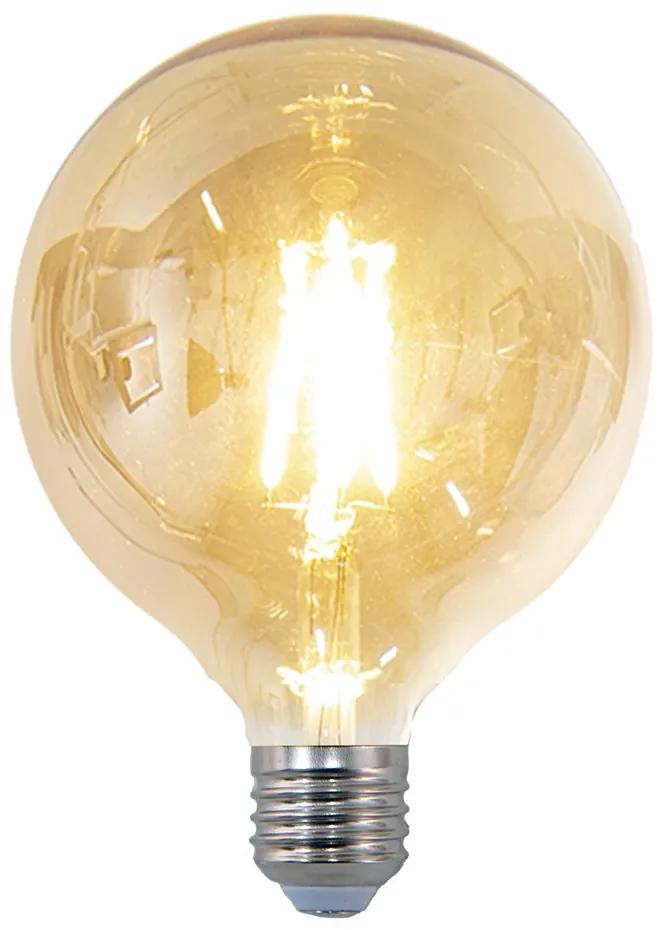 LED dizajnová žiarovka transparentná - 8 cm E27/4W