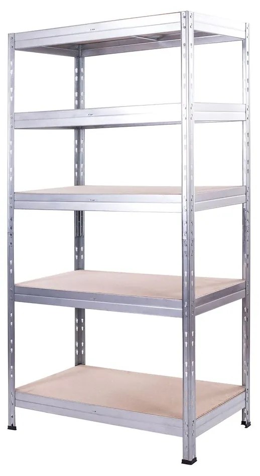 AR SHELVING Pozinkovaný regál s 5 policami Rivet, 180 x 90 x 45 cm (100242149)