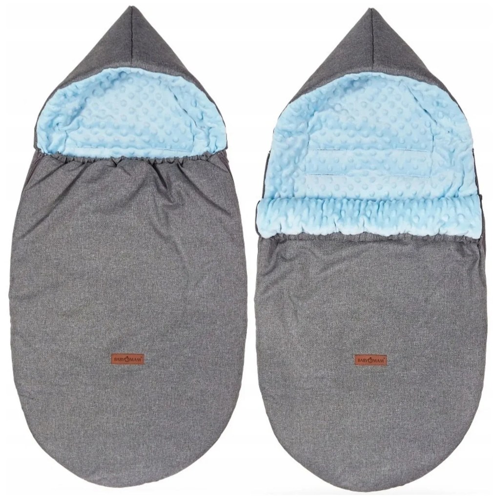 BabyMAM Prechodný fusak na jar/jeseň Minky 90 cm Farba: tmavosivá
