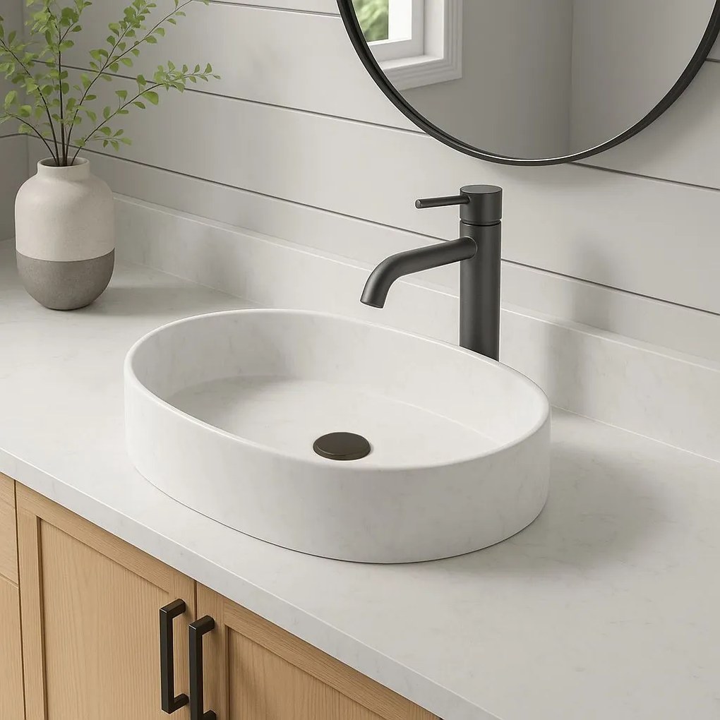 Rea Lungo, vysoká umývadlová batéria h-280, grafitová, REA-B8986