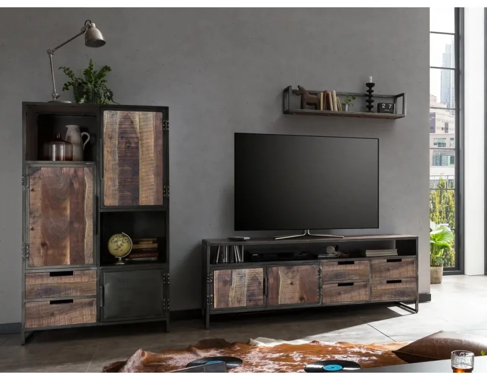 furniture-nabytek.cz - Komoda York dřevo akácie a kov