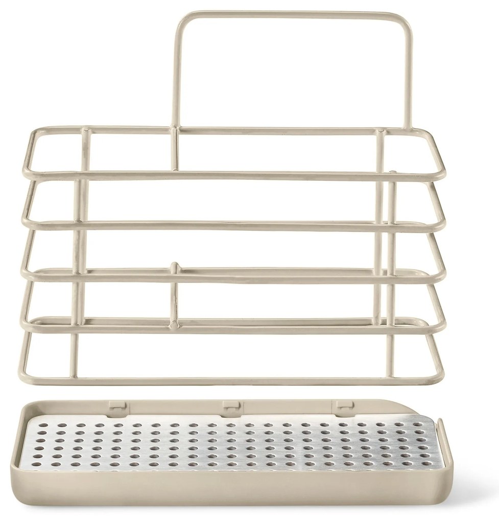 Kovový stojan na potreby na umývanie riadu