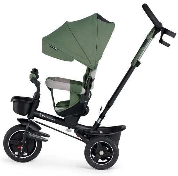 KINDERKRAFT SELECT - Detská trojkolka SPINSTEP Premium zelená