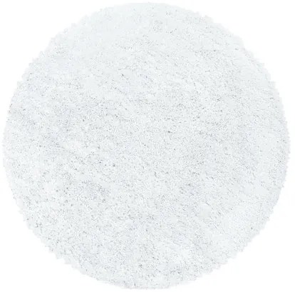 Koberce Breno Kusový koberec FLUFFY kruh 3500 White, biela,160 x 160 cm