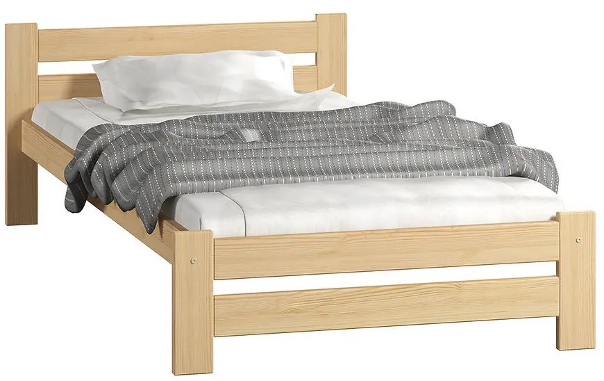 Posteľ  Agata 100x200 borovica bez roštu