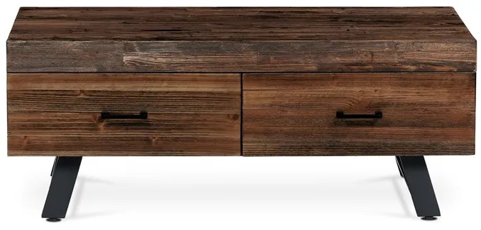 Autronic BONTEC Konferenčný stolík 120x60cm, masív, old wood, AHG-536 PINE Farba: Hnedá