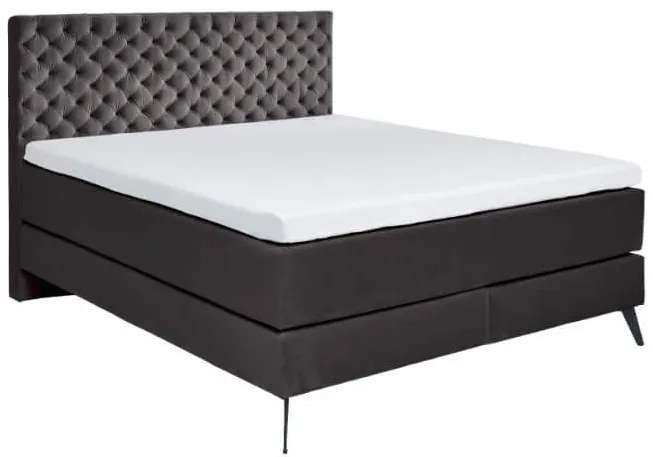 Boxspring posteľ oliver 160 x 200 antracit MUZZA