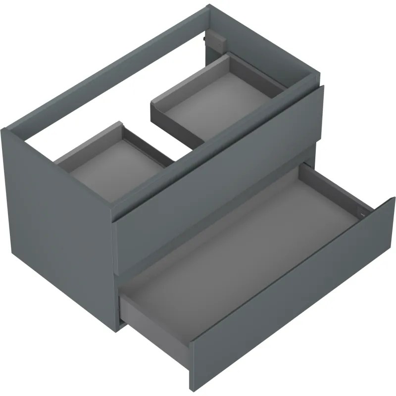 Mexen Orio, kúpeľňová skrinka 80 cm, 2 zásuvky, grafitová matná, 91A10-08047-2-BFF66