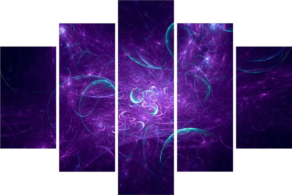 Obraz modernej modrej abstrakcie (150x105 cm)
