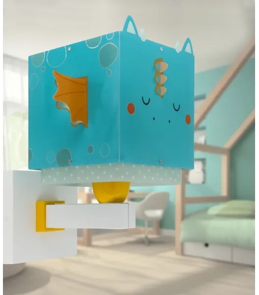 Dalber 64389 - Detské nástenné svietidlo LITTLE DRAGON 1xE27/15W/230V