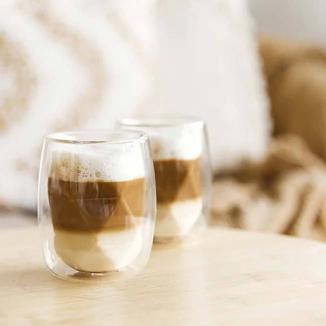 Sada dvoch pohárov CEMBRA MODERN s dvojitým dnom 888873 280 ml