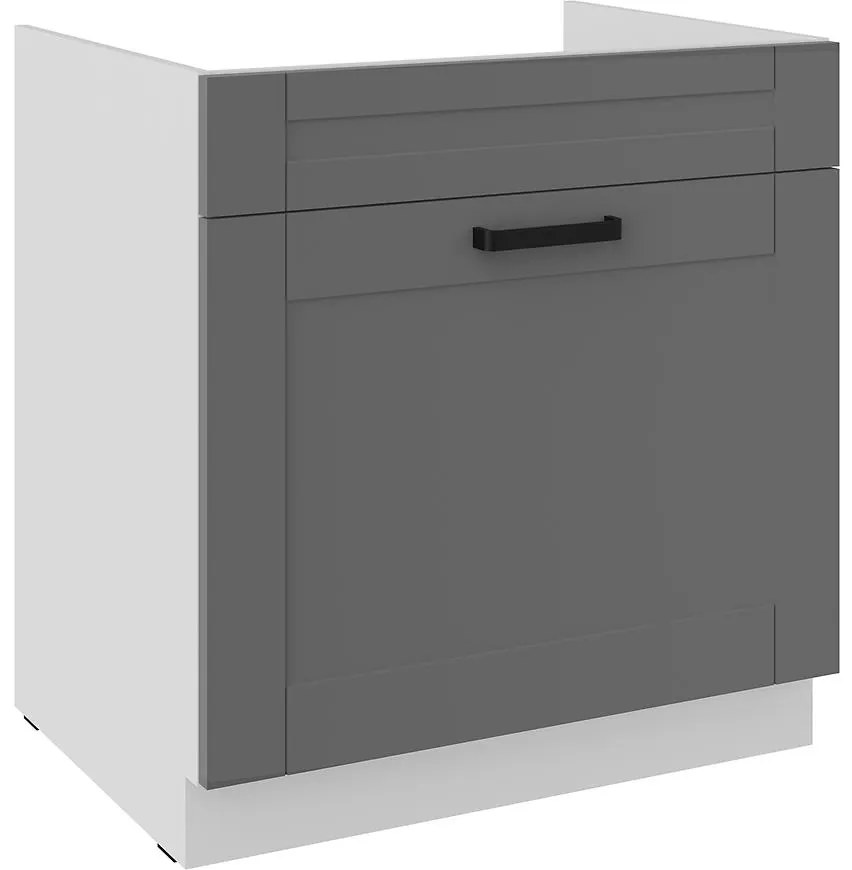 Kuchynská skrinka Luna dustgrey/biely 80ZL 1S BB