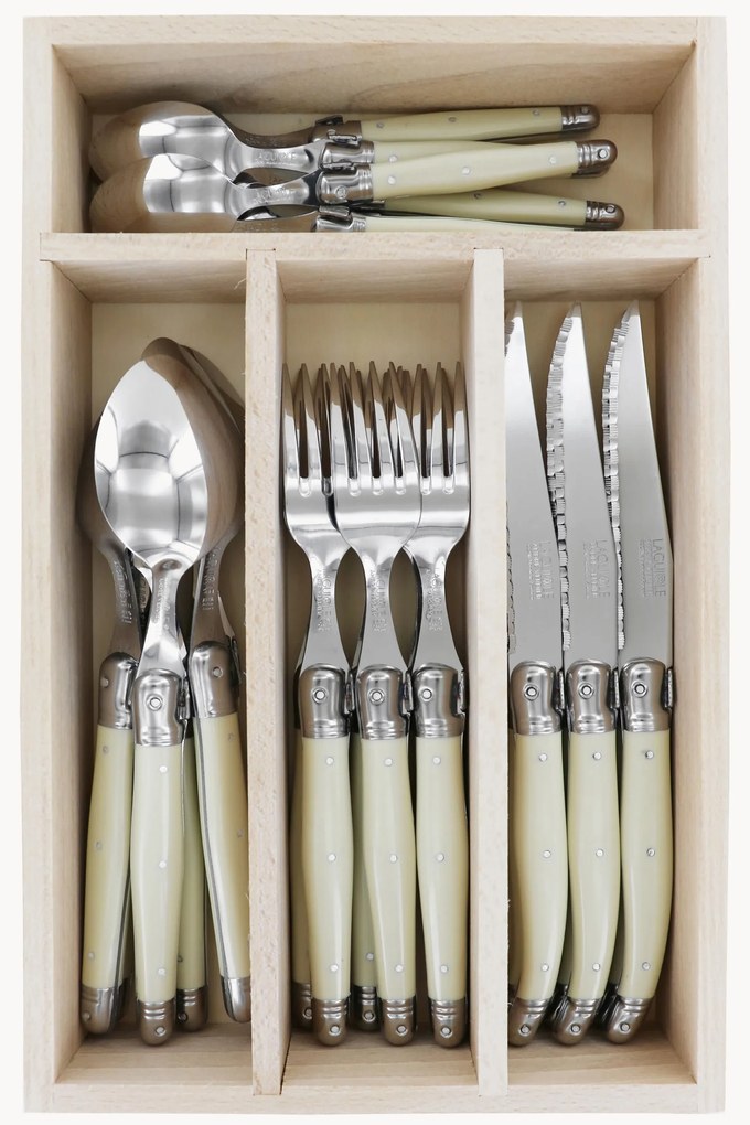 Súprava vysokoleštených príborov Debutant Inox, 6 osôb, 24 ks