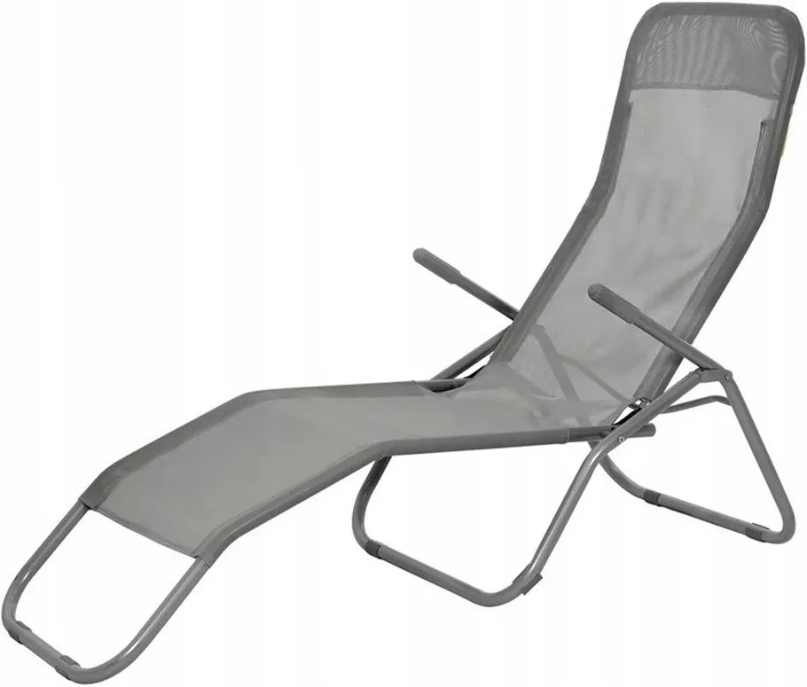 Záhradné ležadlo Bluegarden Chris sivé