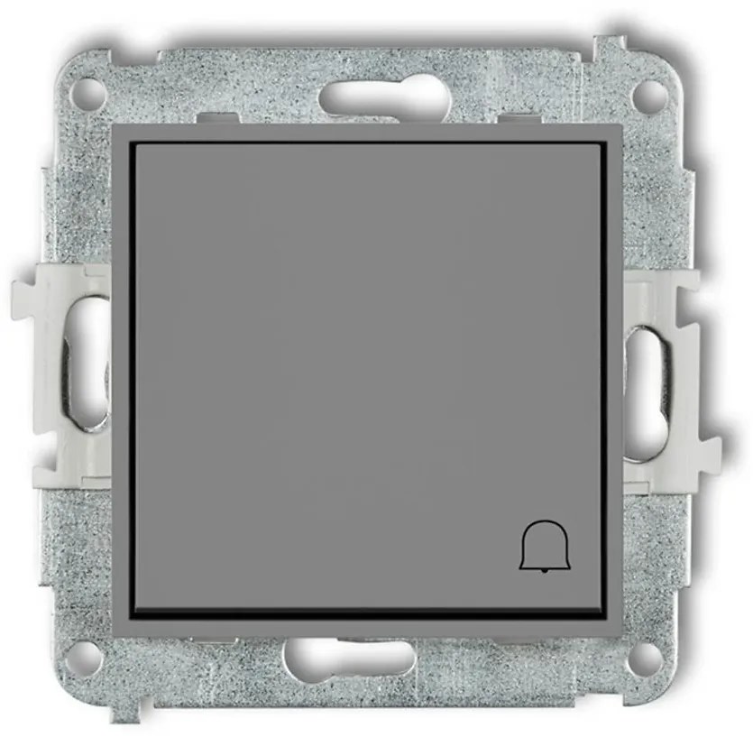 Vypínač zvonček sivý mat 27MWP-4 mini