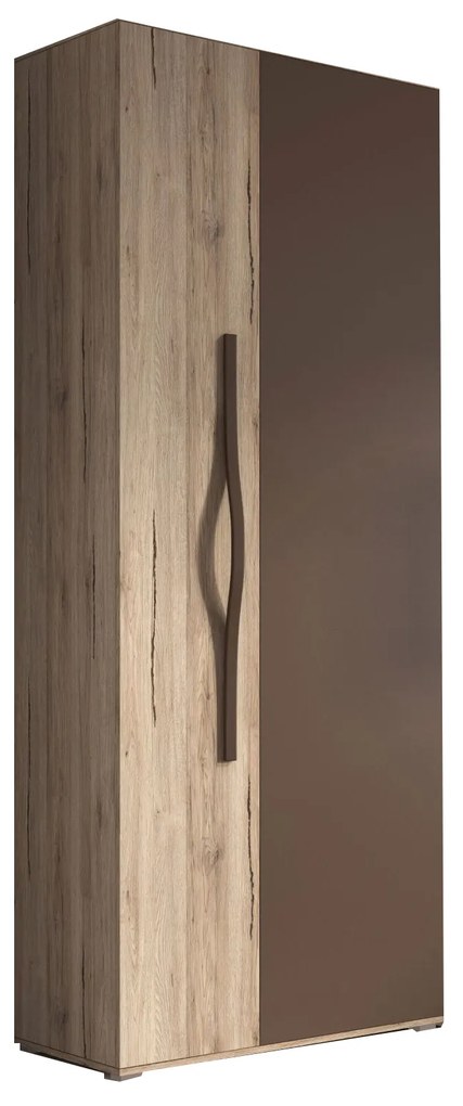 Šatníková skriňa Modi (san remo rustic + dub bahenný). Akcia -22%. Vlastná spoľahlivá doprava až k Vám domov. 1071559