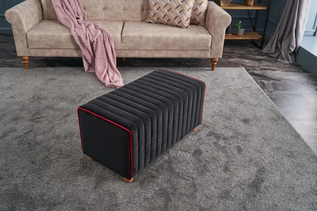 Taburet MABEL čierny