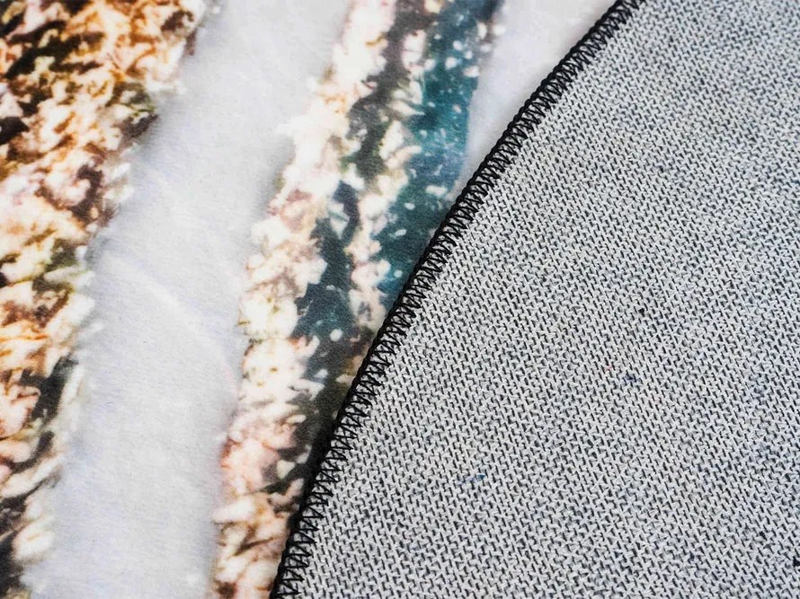 TZ Okrúhly mramorový koberec Kiara Rozmer: 100 cm