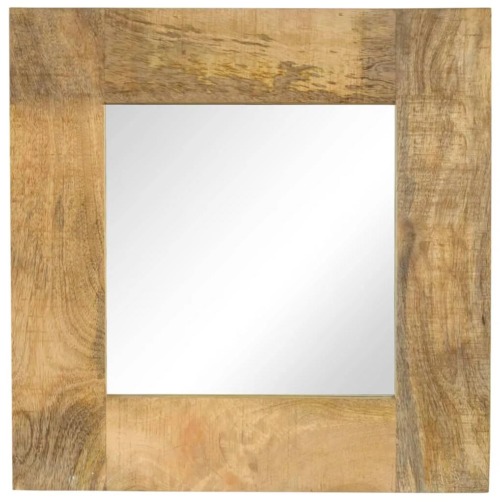 vidaXL Zrkadlo masívne mangovníkové drevo 50x50 cm