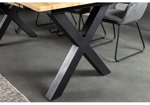 Rozkladací jedálenský stôl 45078 160/200x90cm Divoký dub fólia - Komfort-nábytok