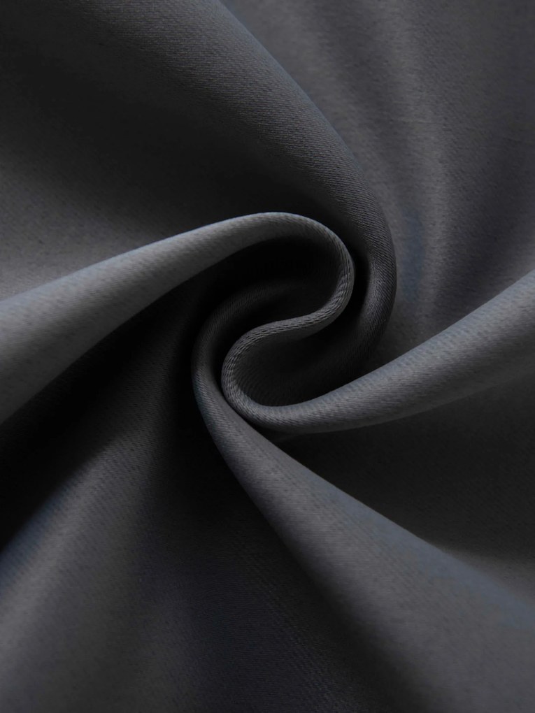 Blackout závesy Elias sivá – 140 × 180 cm (2 ks) - riasiaca stuha